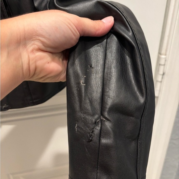 Esteban Cortazar Collarless Leather Jacket size 4 - Picture 5 of 6